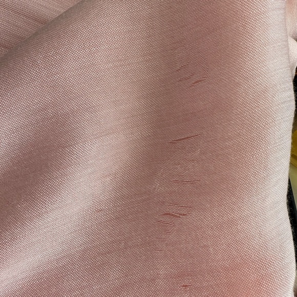 Peachy Pink Satin Scarf - Picture 12 of 12